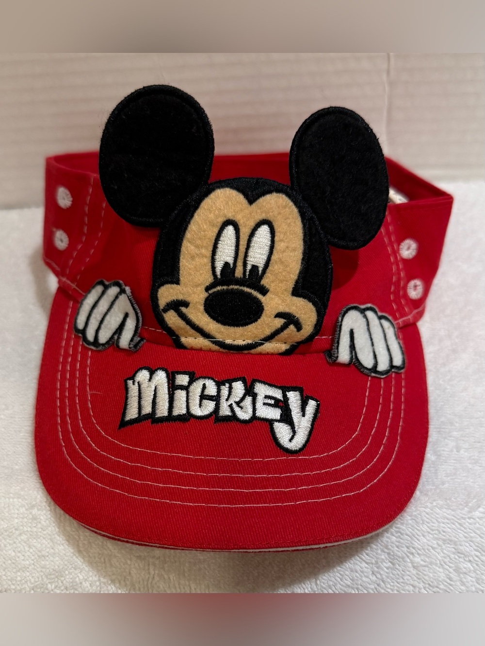 Disney Mickey Mouse Visor NWT Dimensional Unisex Kids Hat Adjustable